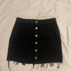 Black Jean button down skirt PACSUN size 27